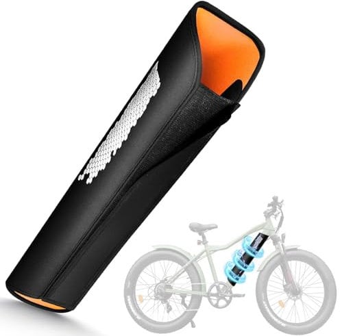 Homoo E-Bike Battery Protective Case, 30-41 cm Circumference, Waterproof Neoprene, Black, For Bosch E-Bike Batteries
