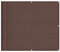 vidaXL Balkon Sichtschutz, Balkonbespannung mit Ösen Seil, Wasserfeste Balkonabdeckung, Balkonverkleidung für Balkon Terrasse, 90x800cm Braun 100% Polyester-Oxford