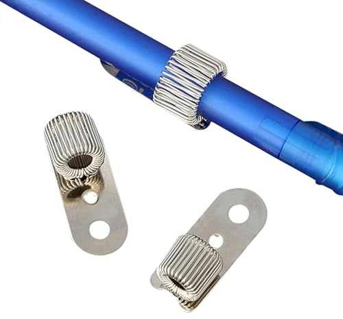 SPRINTIS Stifthalter Wand 32 x 13 mm silber, Metall, 100 Stück,flexible Stiftschlaufe mit Öse, geeignet als Bleistifthalter oderandere Stifte