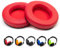 Voarmaks Opciones de color elegantes almohadillas de espuma compatibles con auriculares Pioneer Hdj-X5 X5bt Hdj-X7 X7bt Hdj-X7bt Hdj-X10 Dj (rojo, almohadillas L, R)