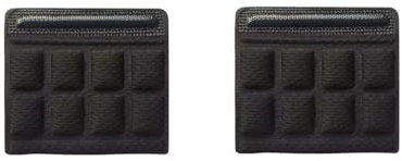 2 Stücke Schwarz Helm Kinnpolster Schaumstoffpolster Set Kinnriemen Polsterung Ersatz Universal für Radfahren Fahrrad Motorrad Outdoor Racing Helme Zubehör