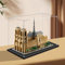 Boîte de présentation en acrylique transparent, compatible avec Lego 21061 Notre Dame de Paris, présentoir anti-poussière pour cadeaux, décorations, objets de collection, organiseur de rangement