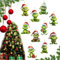 Xiujuers 10 Stück Grinch Weihnachtsdekorationen, Grinch Deko Weihnachten, Grinch Baumschmuck, Christbaumschmuck Grinch, Grinch Christbaumschmuck, Grinch Deko, Geeignet Zuhause, Urlaub, Party