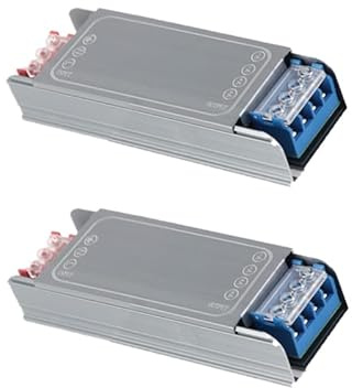 2 Stück 12V 60W Transformator LED Schaltnetzteil Ultra Thin 12V Linear Lamp Netzteil