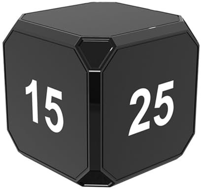 Naroote Cube Timer, Timer Cube Temporizador de 5 Minutos Volumen de 2 Velocidades Pantalla Digital LED Cálculo del Tiempo (#2)