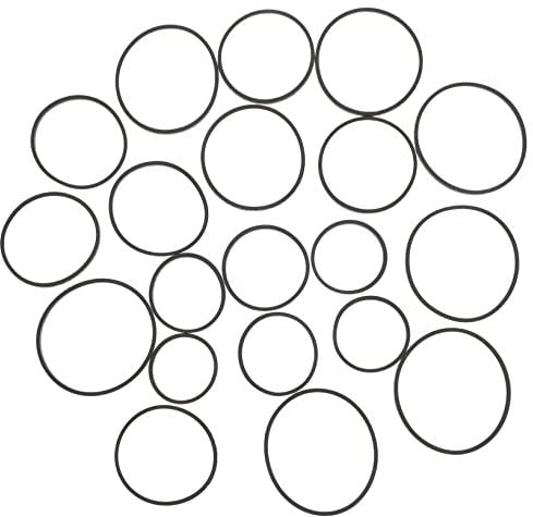 UKCOCO 20stücke Kassettenrekorder Gummi Riemen Blockflöten-maschinenriemen Kassettenmaschinen-reparaturriemen Plattenreparaturriemen Flacher Gummiriemen Ersatz Riemen Für Recorder Und
