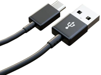 Lockmingle USB to USBC Cable 1m, Type C Charger Cable Fast Charging Nylon Lead for Samsung Galaxy S23 S22 S21 Fe Plus S10, A55 A35 A25 A15, Tab A7 A8 A9, Black