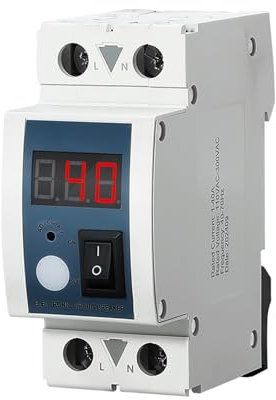 Fazvncv Einstellbarer Strombegrenzer, 40 A, mit LED-Anzeige und hochpräzisen Steuerstrombegrenzungsschaltern für Schaltkreisschutz