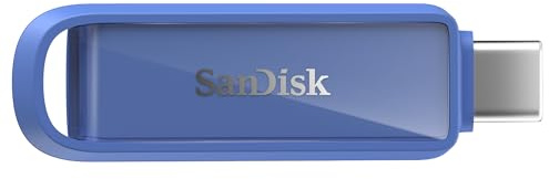 SANDISK Unità per telefono con USB Type-C 1 TB (per smartphone, tablet e computer, velocità fino a 150 MB/s, backup automatic, recupero dati) - Maritime Blue