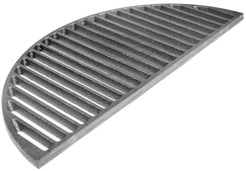 Gusseisen Grillrost, Halbmond-Form, 44,5 cm Durchmesser, für 21-Zoll Kamado Grill