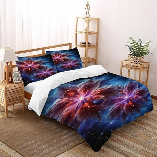 YOSERHGO Starfield Premium Bettwäsche Set, Stil Bettwäsche - Mit Kissenbezüge King(220x240cm)