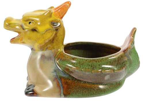 Abaodam Pot de Fleurs Céramique Animal Cache Pot Décoratif pour Plantes