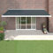 Vetnasa Auvent rétractable Anthracite 5x3 m Tissu et Aluminium,Maison & Jardin,Pelouses & Jardins,Vie en extérieur,Stores extérieurs,Anthracite,60.82kg,3154540