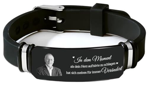 Geschenke Mall Personalisiertes Erinnerungsarmband mit Foto - Ich bin immer bei dir – Personalisiertes Armband mit Foto, Besondere Geschenke, Armband mit Bild