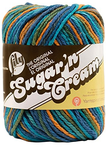 LILY Sugar'N Cream Yarn - Capri #2747 Cotton 4 Ply Medium/Worsted Weight