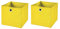 Stick&Shine 2X Aufbewahrungs Korb Gelb Faltbox 33 x 33 x 33 cm Regalkorb faltbar