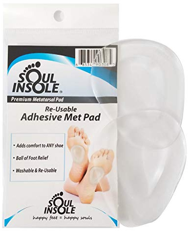 Soul Insole Premium Metatarsal Pad, Self-Sticking and Re-Usable