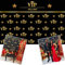 COMOPHOTO VIP Fotografie-Hintergrund 2,1 x 1,5 m Royal Crown Schwarz Gold Hollywood Babyparty Abschlussfeier Geburtstag Party Banner Fotostudio Hintergründe für Bilder