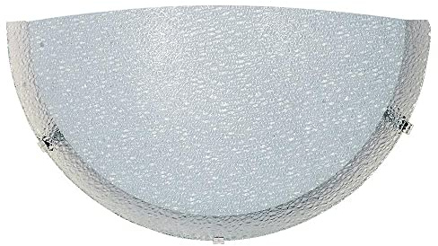 e-energy Gaia lámpara Aplique de pared de cristal Moderna Media Luna casquillo E27 1 Luz Made in Italy