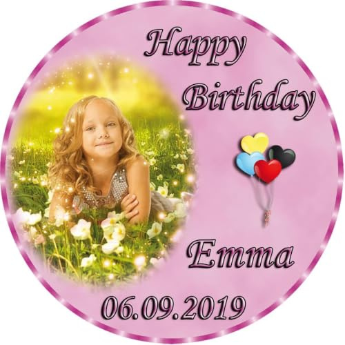 Tortenaufleger Fototorte Tortenbild zum Geburtstag Rund 14 cm G3 (Zuckerpapier)