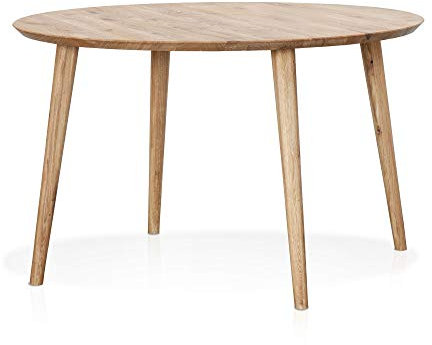 moebel-eins ASCON Esstisch, rund, Material Massivholz, Wildeiche, 105 cm