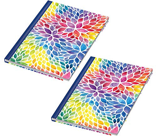 2er Pack Notizbuch/Kladde Aquarell blanko DIN A4 96 Blatt