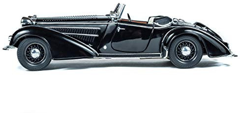 wandmotiv24 Fototapete Schwarzes Oldtimer Caprio, XL 350 x 245 cm - 7 Teile, Wanddeko, Wandbild, Wandtapete, Auto Fahrzeug M5883