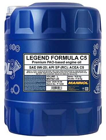MANNOL 20 Liter 0W-20 Energy Formula C5 Motoröl