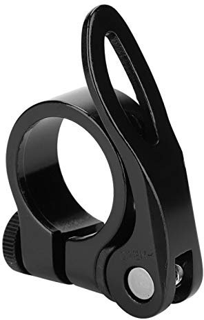 SALUTUYA 25,4 mm Innendurchmesser 25,4 mm Sattelstützenklemme Langlebige und rostfreie Fahrradsattelstütze für Mountainbiker(Black)