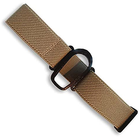 Diasticker® | Dexcom G6 - Fixierband | Flexibel - Wasserfest - Starker Halt | Armband zur Befestigung des Dexcom CGM, Sensor-Schutz, Fixierung | Halter: Schwarz (Medium: 25-35 cm, Beige)