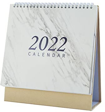 JKXWX Tischkalender 2022 Marmor Desktop Tischkalender Spielplan Wöchentlicher Plan Monatlicher Plan Schöner und praktischer Hinweis Zeitplan Bürobedarf Schreibtisch Kalender