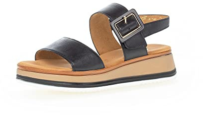 Gabor Damen Riemchensandalen, Frauen Sandaletten,Moderate Mehrweite (G),halteriemen,Women's,Woman,Lady,Ladies,schwarz (LDS),42.5 EU / 8.5 UK