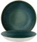 Bonna 6x Suppenteller Pastateller Speiseteller Essteller Salatteller Geschirr Teller tief 25cm 130cl Grün Braun Porzellan rund Ore Mar Bloom