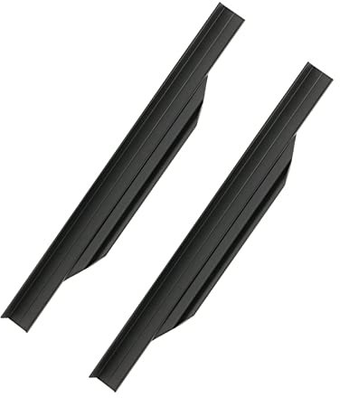 Profil-Griff Alu Möbelgriff Küche Griffleiste Edelstahl-Optik Küchengriff Aluminium für Möbel Schubladen-Griff Schrank-Griff 2 Stück - Schubladengriff mit Harpunensteg (224mm)