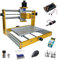2 in 1 Macchina Per Incisione CNC 3018 Plus Con Modulo, Mini Kit CNC Fai Da Te A 3 Assi, Prolunga ER11, Controller Offline Per Plastica Alluminio Morbido Legno Acrilico PVC,500w,5500mw Laser Head