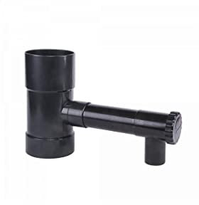 Sammler Regenwasserfänger mit Ventil, BRADAS 100mm, Anthrazit