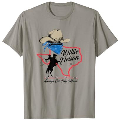 Offizielles Willie Nelson Always On My Mind Black T-Shirt