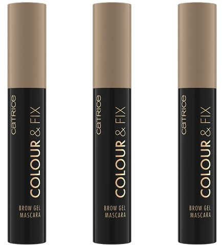 Catrice Colour & Fix Brow Gel Mascara, Augenbrauengel, Nr. 020, Braun, langanhaltend, definierend, fixierend, vegan, ohne Mikroplastikpartikel, Nanopartikel frei, ohne Parfüm, 3er Pack (3x5ml)
