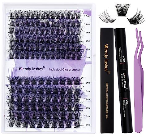 Kit Faux Cils Individuels C3C9 Cluster Cils Volume Russe 0.07mm D Curl Mix12-16mm Cluster Cils Individuels