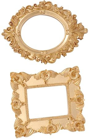 FRCOLOR 2pcs Metal Nail Art Photo Frame Wall Nail Art Display Holder Press Showcase