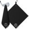 GHOST GOLF Magnetisches Golf-Handtuch, Schwarz