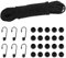 BRISKORE Gummiseil 4mm, Expander mit Haken DIY Zubehör, Spanngummi mit Haken & Kugel, 10 m Spanngurte mit Haken Gummikordel Gummischnur, Gummiband Schwarz Planenseil Elastisches Expanderseil Spannseil