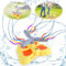 Aspersor de Agua para jardín para niños, Juguete de Agua para niños al Aire Libre, Aspersor de Agua para Niños Juguetes de Verano al Aire Libre Rociadores de Jardín para niños de 3 4 5 6 7 8 años