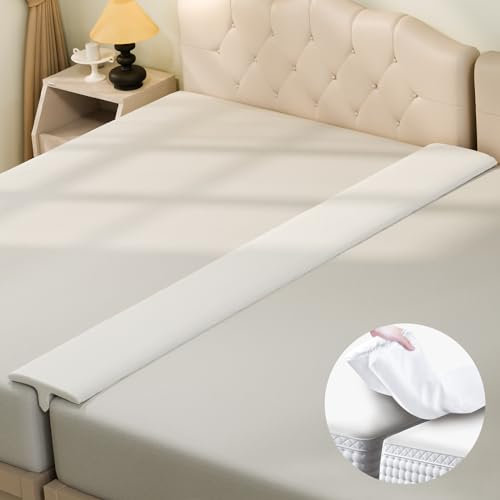 ENITYA 12 Wide Split King Gap Filler for Adjustable Bed, Fits 0–3″ Gap, Bed Bridge Twin XL to King Converter, Mattress Connector with Removable Cover, Suit for Guest/Hotel/Family Room, Easy Install