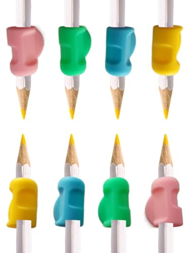 LAKJUOZ 8 Adaptador Lapiz Para Niños Adaptador Lapiz Aprender A Escribir Adecuado Para Zurdos Y Diestros