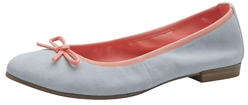 Tamaris Damen Ballerina in blau - Gr. 40