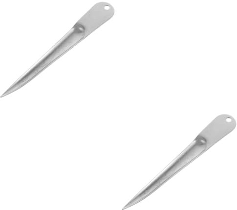 DIYEAH 2pièces Outil De Réparation Rotin Acier Inoxydable avec Poignée pour Cannage De Meubles Outil De Tissage Réparation De Paniers Osier pour Entretien du Mobilier