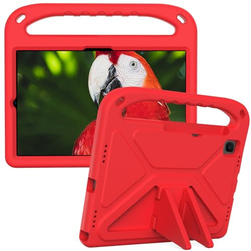 Eabhulie Custodia per Samsung Galaxy Tab S5e 10.5 2019 SM-T720/T725 Leggera e Antiurto Bambini Cover in Eva con Maniglia e Supporto Rosso