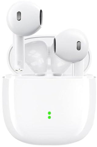 Wireless Earbuds, In Ear Headphones Bluetooth 5.3 with HiFi Stereo Deep Bass, Bluetooth Earbuds Noise Cancelling with Mic, 24H Playtime, Mini Ear Buds IPX7 Waterproof Earphones for Android iOS