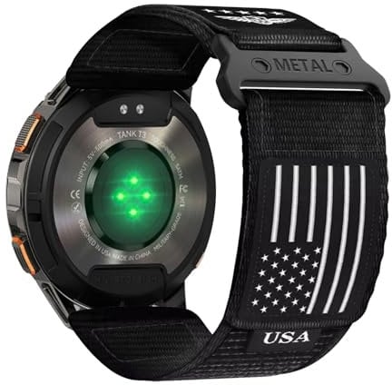 Nylon Armband für KOSPET Tank T3 Ultra/ T2 / T3 22mm Band Atmungsaktives Sport Geflochten Nylon Robustes Ersatzarmband Kompatibel mit KOSPET Tank T3 Ultra/ T2 / T3 22mm Armband (1)